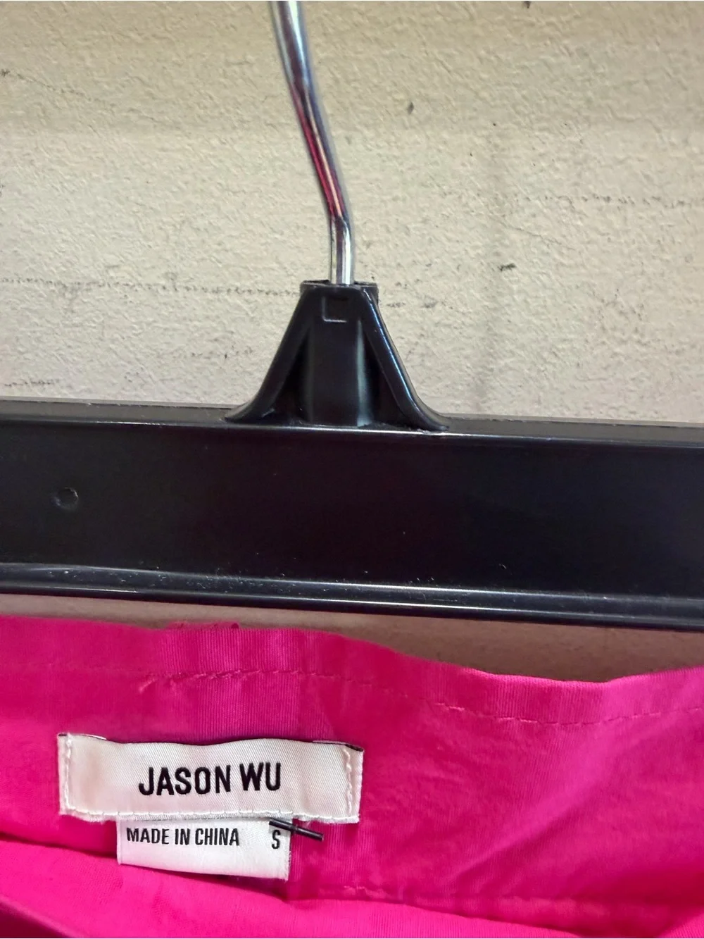 Jason WU Bright Pink Tiered Midi Skirt with Tie Waist